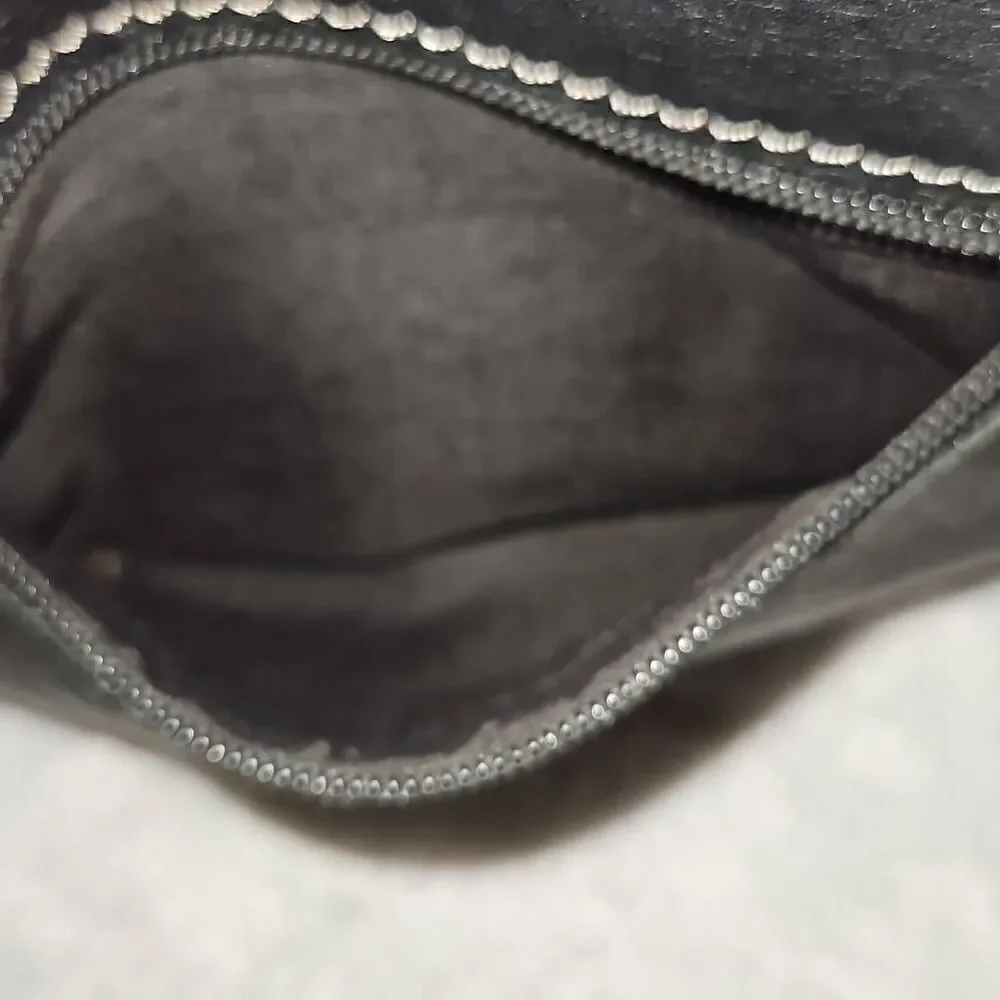 The Sak ‘Kendra’ Black Leather Soft Hobo Shoulder Bag Vegan Leather